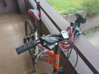 Bicicleta BTT Topbike Blanca y Naranja