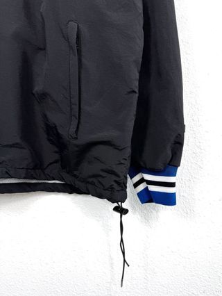 Cortavientos Vintage USA Half Zip Sport Azul Negro