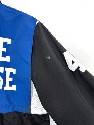 Cortavientos Vintage USA Half Zip Sport Azul Negro