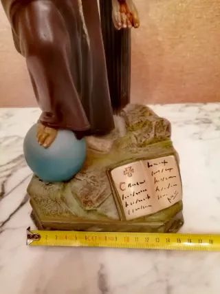 Figura San Francisco con Cristo antigua.