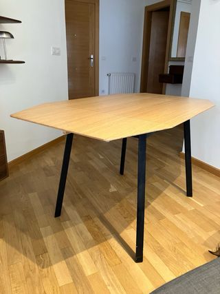 Mesa plegable madera/metal Ikea