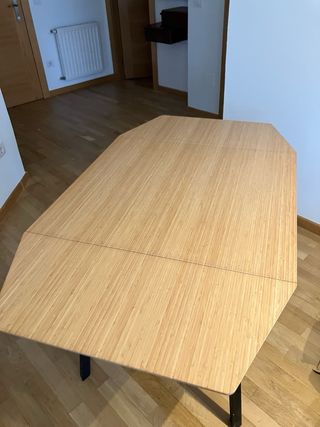 Mesa plegable madera/metal Ikea