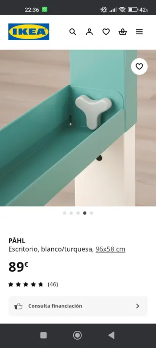 Escritorio, Silla y Estantería IKEA PÅHL