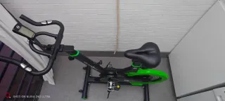 Bicicleta spinning ,Negra y Verde