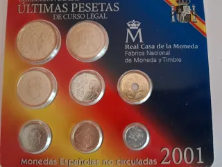 Set Últimas Pesetas 2001