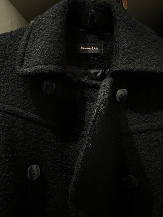 Abrigo Massimo Dutti Negro