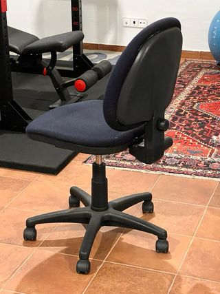 Silla Oficina Escritorio Tela Negra