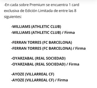 Edición Limitada Adrenalyn 25-26