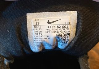 Scarpe Nike nere uomo taglia 45