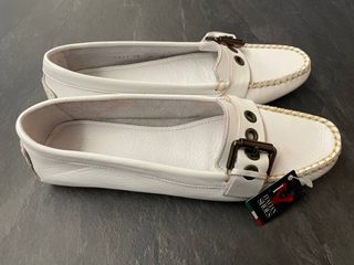 Mocassini donna bianchi in vera pelle nuovi - Frau