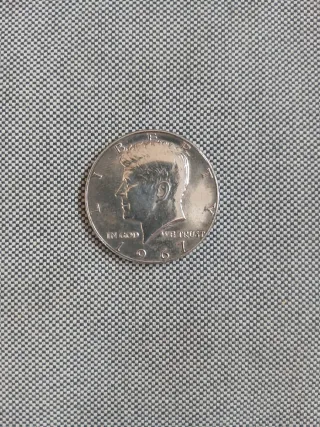 Medio Dólar Plata Kennedy 1967 MB