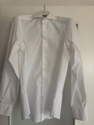 Camisa de vestir hombre blanca