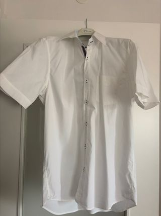 Camisa de vestir hombre blanca