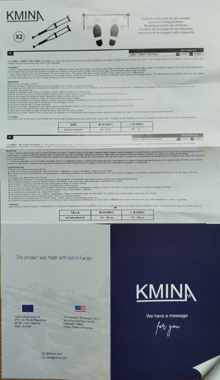 Muletas Axilares KMINA