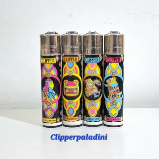 4 Accendini Clipper Design Etnico