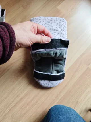 Guantes Carro Piruleta Rosa y Gris