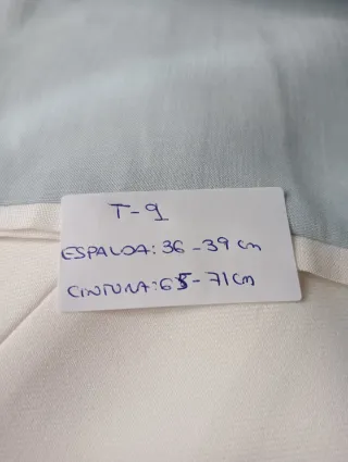 Traje de comunión niño azul y blanco