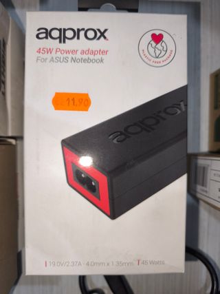 Cargador Aqprox 45W Asus 19V 2.37A 4.0*1.35mm