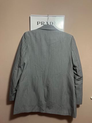 Americana Raya Diplomática Bershka Gris