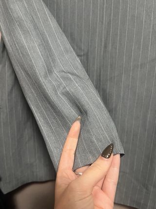 Americana Raya Diplomática Bershka Gris