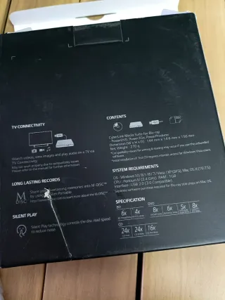 LG BP55EB40 Grabador Blu-Ray Externo USB