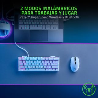 Razer Orochi V2 Ratón Inalámbrico Móvil Blanco