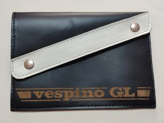 Portadocumenti Vespino GL Pelle striscia Bianco