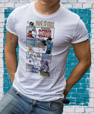 Camiseta Papá Tú Eres Seiya Caballeros del Zodiaco