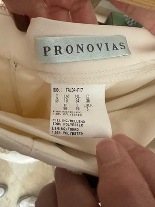 Vestido de Novia Pronovias Beige