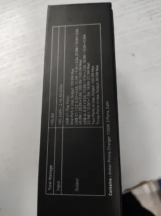 Cargador Anker 100W Prime Ultra-Fast Charging