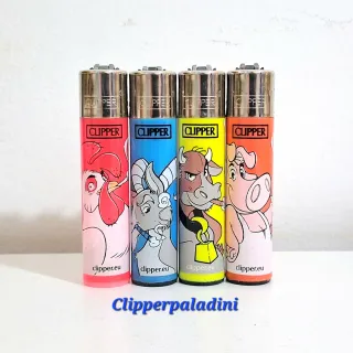Accendini Clipper Set 4 Animali