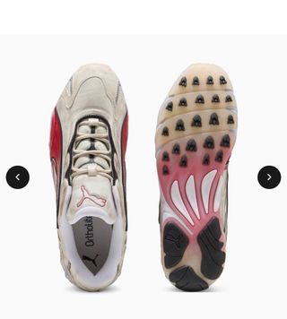 Zapatillas Puma Beige y Rojo