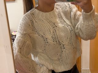 Jersey blanco trenzado