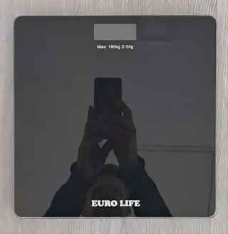 Báscula Baño Digital Euro Life Negra