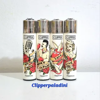 Set 4 Accendini Clipper Design Tattoo