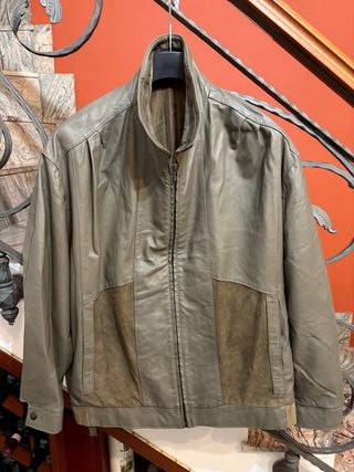 Giubbino Biker in Vera Pelle Vintage