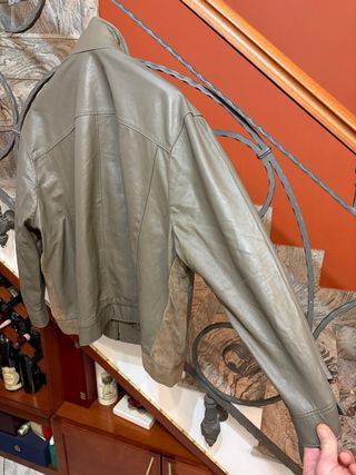 Giubbino Biker in Vera Pelle Vintage