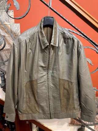 Giubbino Biker in Vera Pelle Vintage