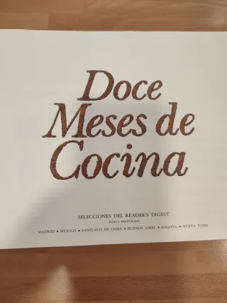 Doce Meses De Cocina