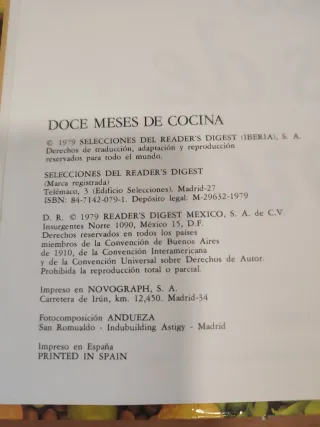 Doce Meses De Cocina