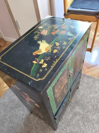 Aparador Chino Negro y Verde