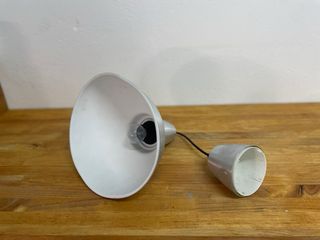 Lámpara colgante industrial metal plateado