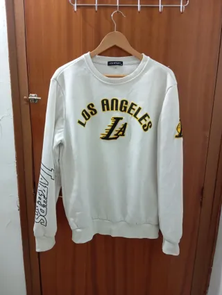 Sudadera Los Angeles Lakers Blanca