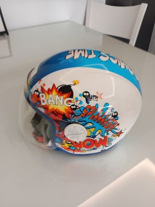Casco Moto Infantil Cómico