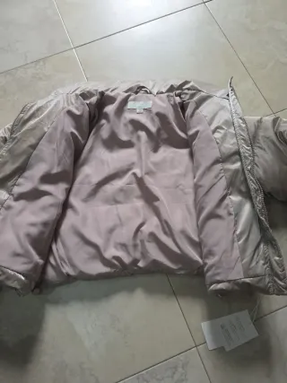 Abrigo acolchado Zara beige