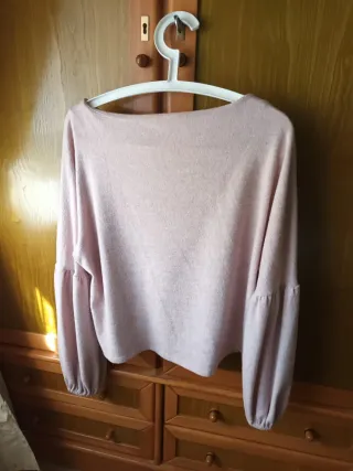 Jersey Mango rosa manga abullonada