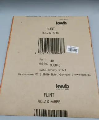 Papel de lija KWB Flint 40