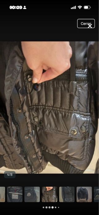 Chaqueta Moncler Bomber Talla M Negra