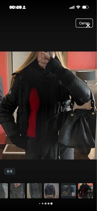 Chaqueta Moncler Bomber Talla M Negra