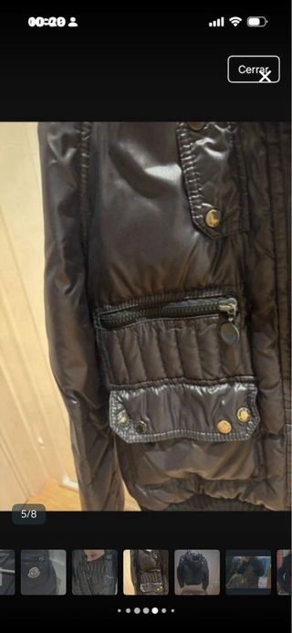 Chaqueta Moncler Bomber Talla M Negra